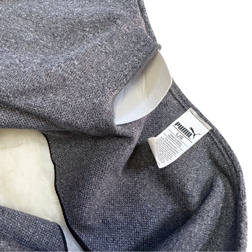 Puma Womens Gray Sports Bra Size Large Adjustable Straps Removable Cups NWT - Picture 8 of 8